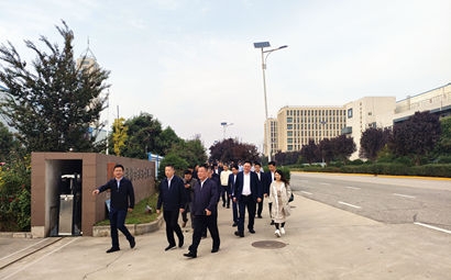 團(tuán)市委、市貿(mào)促會、市青企協(xié)一行到工投集團(tuán)涇河產(chǎn)業(yè)園考察交流
